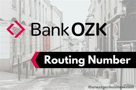 bankozk routing number